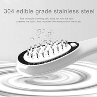Ensemble Masseur de Cuir Chevelu EMS et Huile de Romarin Bio pour la Croissance Capillaire Anti-Chute, Peigne Électrique à Micro-Courant, Marque Privée, Faible MOQ
