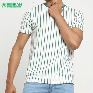 T-shirt imprimé en jersey 100 % coton pour homme, coupe ample, séchage rapide, respirant, écologique, anti-boulochage, accepte l'OEM - Product Image 4