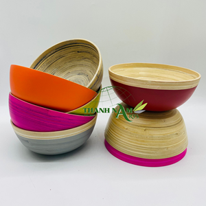 Wholesale 2024 Eco-Friendly Disposable <b>Large</b> Wood <b>Serving</b> <b>Bowls</b> Customized for Party Sustainable Home Use Vintage OEM Vietnam - Product Image 2