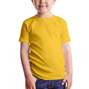 Venta al por mayor personalizable 100% algodón Jersey camiseta para niños verano Streetwear estilo casual con logotipo personalizado para niños pequeños - Product Image 3
