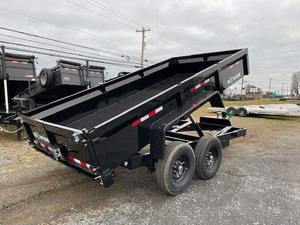 Remolque basculante hidráulico de 4 ruedas de 8 toneladas de calidad para remolques usados en granjas de industrias de construcción y agricultura - Product Image 2