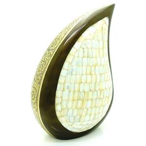 Urnas decorativas de lágrima de diseño moderno Urnas de cremación funeraria para exhibición de cenizas humanas en casa - Product Image 2