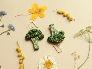Pendientes de Cuentas Bordados a Mano, Diseño Floral, Ligeros, Estilo Budista, Pendientes de Algodón con Dijes para Fiesta - Product Image 6