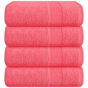 Serviettes de bain et de plage luxueuses en coton écologique absorbant rapidement et élégantes tissées d'Inde - Product Image 1