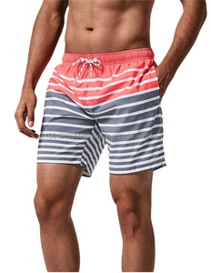 Custom Sublimation High Street Drawstring Knitted Men's Slim Fit Quick Dry Swim Shorts with Mesh Lining Waterproof <b>Bathing</b> Suits - Product Image 4