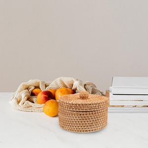 Round <b>rattan</b> makeup <b>box</b> with lid Handmade <b>Storage</b> <b>Box</b> Eco-Friendly Natural Home and Home Decor Wholesale from Vietnam - Product Image 6
