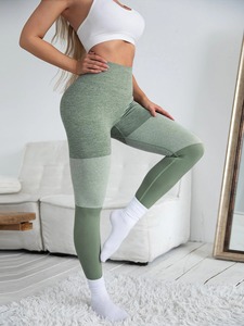 Top Trending Women's Gym Fitness <b>Leggings</b> Cotton Bamboo Anti-Bacterial Breathable Quick Dry High Elastic Waist <b>Thick</b> Knee-Length - Product Image 5