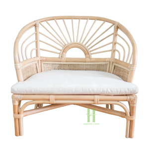 Chaise en rotin naturel faite à la main, style moderne et décontracté, rotin naturel professionnel pour la maison et le jardin, salon du Vietnam - Product Image 1