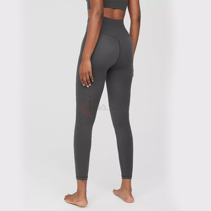 กางเกงเลกกิ้งเอวสูงยกก้นกางเกงกีฬาฟิตเนสวิ่งสำหรับผู้หญิงใส่เล่นโยคะฟิตเนสพิมพ์โลโก้ได้ตามต้องการ - Product Image 4