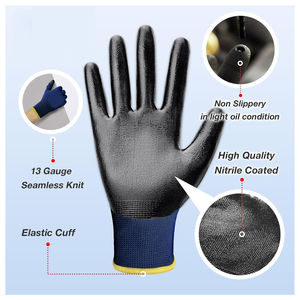 Gants de travail pour hommes, pour les travaux en entrepôt, en usine et sur chantier, offrant flexibilité, confort, adhérence et protection fiable des mains. - Product Image 6