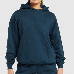 Sudadera con Capucha Extra Grande para Mujer, Diseño Nuevo, Color Sólido, 100% Algodón, Ropa Urbana, Resistente al Viento, Alta Calidad, Elegante, Venta al Por Mayor - Product Image 1