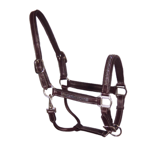 Meilleure offre AL RAHMAN TACKS cuir véritable cheval Dressage licou Durable fantaisie Design cristal vente équitation - Product Image 1