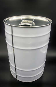 Tambor cilíndrico de hojalata de la mejor calidad, 300 mm, con capacidad total de 14 a 27,8 litros, con asa y orificio para verter. - Product Image 1