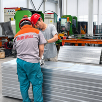 Plancher en acier à nervures fermées pour la construction de bâtiments de grande hauteur, système de plancher composite à effet de plafond plat pour les projets de bureaux