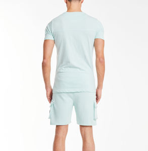 Conjunto Deportivo de Verano para Hombre, 2 Piezas, Camiseta y Pantalones Cortos, Estampado Informal, de Secado Rápido, Algodón y Poliéster, Transpirable - Product Image 2