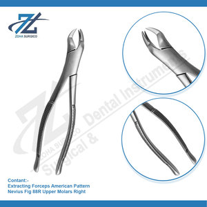 Fórceps de extracción Patrón americano Nevius Fig 88R Molares superiores Derecha Cirugía oral Calidad Starnderd Instrumentos quirúrgicos dentales - Product Image 3