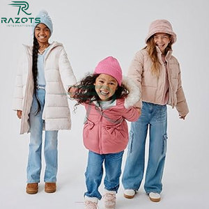Chaqueta Larga Acolchada de Invierno con Capucha para Niñas, Transpirable, con Cierre de Cremallera, Largo Regular, Color Sólido en la Parte Delantera - Product Image 6