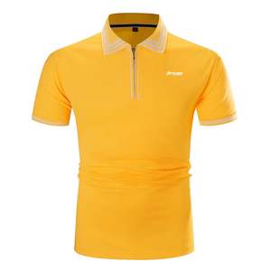 Polo de algodón con logotipo personalizado, tejido transpirable de manga corta, ajuste cómodo, aspecto elegante para hombres, uso informal - Product Image 1
