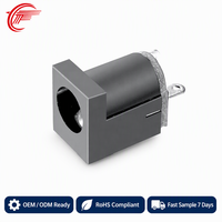 Connecteur vertical pour carte PCB FUGANG DC-012/DC-012A, prise d'alimentation DC 2,0 mm à âme en cuivre, conforme RoHS