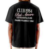 T-shirt Homme Oversize Noir Uni 100% Coton Respirant à Manches Courtes – Nouvelle Collection 2025 – Idéal pour Tenue Décontractée