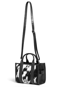 Fait à la main petite taille en cuir de vachette dame sac à main confort bandoulière femmes Style occidental seau sac à main bandoulière sac fourre-tout - Product Image 1