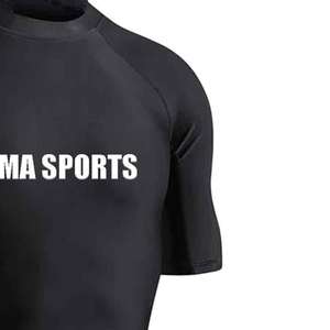 Concevez vos propres shorts d'arts martiaux personnalisés à manches courtes, vêtements d'arts martiaux à séchage rapide, short de grappling pour hommes, rashguard de compression personnalisé BJJ - Product Image 6