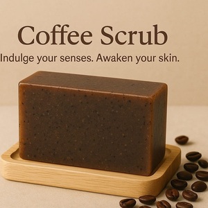 Savon de bain exfoliant au café de marque privée OEM pour un nettoyage en profondeur, éclaircissant la peau, hydratant | Vente en gros - Product Image 3