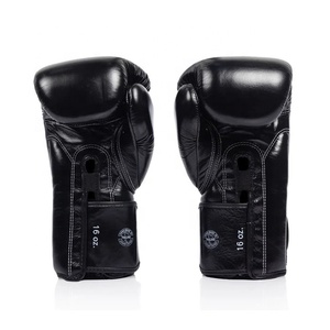 Gants de boxe Fairtex en cuir de vachette véritable sur mesure, à lacets, très demandés, pour l'entraînement et le sparring des jeunes et des adultes - Product Image 3