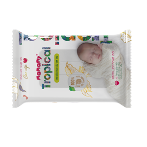 Lingettes humides Mamamy pour bébé, 100% fibres de rayonne naturelles, texture gaufrée non tissée, prévention des éruptions cutanées, 200x150mm, lot de 10 - Product Image 4