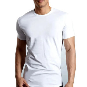 Meilleure vente OEM Gym T-Shirt personnalisé respirant sport col rond T-Shirt pour hommes solide motif en gros - Product Image 4