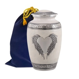 Urna conmemorativa para cenizas humanas Urna de cremación de alta calidad para seres queridos Urna de aluminio duradera con diseño hecho a mano - Product Image 2