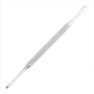 Pousse-cuticules professionnel durable en acier inoxydable à double extrémité pour manucure, pédicure, soin des ongles et toilettage - Product Image 1