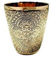 Gobelet en verre et laiton de haute qualité, nouveau design, récipient Highball, pour cérémonies religieuses, communion, mariage, capacité >3L, fabriqué en métal et argile