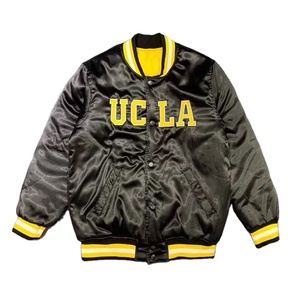 Nouveauté, vestes d'hiver personnalisées en satin de soie de haute qualité pour les collèges, coupe-vent d'extérieur, de couleur blanche et de qualité supérieure, OEM pour hommes et femmes - Product Image 1