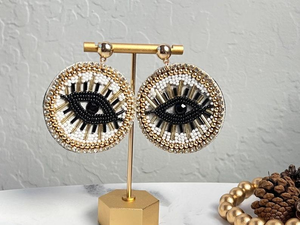 Pendientes colgantes bordados con cuentas hechos a mano para mujer, bonito diseño con aspecto de moda, elegante, nuevo accesorio de última moda - Product Image 2