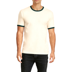Premium Bamboo Cotton Blend <b>T</b> <b>Shirt</b> Custom Printing Eco Friendly Clothing <b>Ringer</b> <b>T</b> <b>Shirts</b> - Product Image 3
