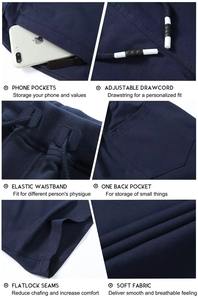 Pantalones cortos de gimnasio clásicos para hombre de bajo precio, pantalones cortos de secado rápido con varios bolsillos para gimnasio al aire libre, pantalones cortos de poliéster para hombre para entrenamiento - Product Image 6