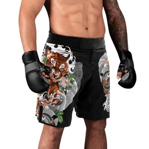 กางเกง MMA พิมพ์ลาย 3 มิติ แบบกำหนดเอง ดีไซน์สีสันโดดเด่น สำหรับออกกำลังกาย ฟิตเนส เทรนนิ่ง พร้อมโลโก้แบบกำหนดเอง ชุดศิลปะการต่อสู้ กางเกงต่อสู้ - Product Image 3