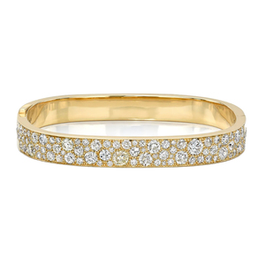 Desinge 10K กำไลข้อมือเพชรโมอีสซาไนต์กลมสีทองล้วนสำหรับเป็นของขวัญแต่งงานสำหรับแฟนสาว - Product Image 3