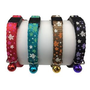 Collier de chat réglable en nylon et polyester personnalisable avec sangle réfléchissante multicolore Laisse élégante et personnalisée pour animaux de compagnie - Product Image 3