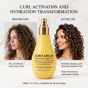 <span class=keywords><strong>Crema</strong></span> <span class=keywords><strong>per</strong></span> Capelli <span class=keywords><strong>Ricci</strong></span> Biologica all'Ingrosso, Nutriente e Idratante con Olio di Argan Puro e Ingredienti Naturali - Product Image 5