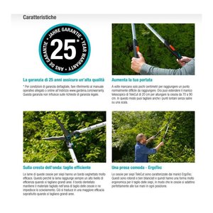 Gardena TELECUT 12304 20 Cortasetos Telescópico (70-90cm) Herramienta Manual de Jardinería - Product Image 3