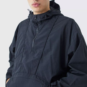 Ensembles coupe-vent à demi-zip personnalisables unisexe, été, tissu en nylon respirant, longueur standard, placement des poches personnalisé - Product Image 6