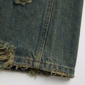 Autumn <b>Women's</b> Retro Washed Curved Denim Trousers High Straight Loose Casual <b>Baggy</b> Pants Hip Hop Vintage Customized Color <b>Jeans</b> - Product Image 6