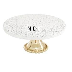 Finition brillante support à gâteau arrondi Portable meilleure qualité noël ou mariages fêtes célébration support à gâteau en marbre - Product Image 1