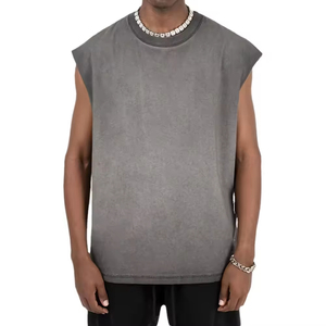 Logo personnalisé Débardeurs Vente en gros Gym Débardeur Hommes Casual PRINT Summer XXL OEM Anti Vest Style Sportswear Pattern Hooded Wear Neck - Product Image 1