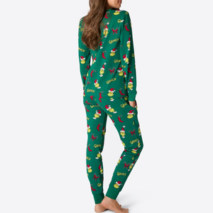 Nouvelle arrivée famille noir et rouge ensemble Pijamas maman papa enfant familles 2025 gros coton pyjamas de noël - Product Image 3
