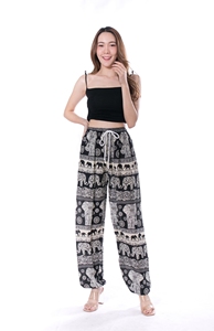 Pantalon sarouel taille libre pour femmes, sarouel, style Boho, Yoga, Hippie, sans bretelles, avec chemise pour femmes, provenant de la thaïlande - Product Image 3