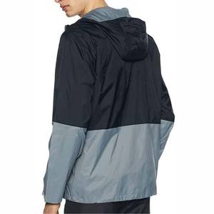 บริการ ODM OEM เสื้อผ้าโพลีเอสเตอร์ 100% ผลิตตามสั่ง สีทูโทน เสื้อแจ็คเก็ตกันลมมีฮู้ดสำหรับผู้ชาย สไตล์ลำลอง ฤดูใบไม้ร่วง - Product Image 2