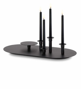 Bougeoir en métal décoratif pour centres de table de mariage fêtes d'anniversaire décorations festives et intérieurs de maison élégants - Product Image 3